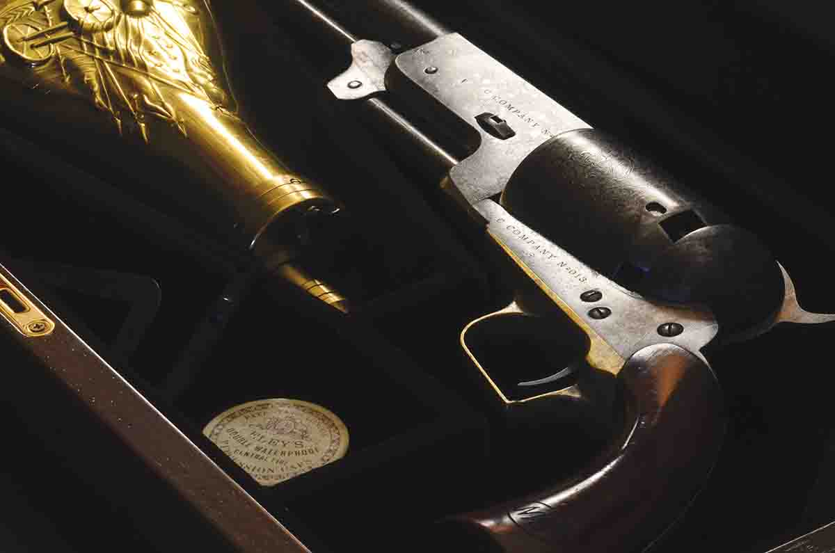 This Cimarron Arms’ “Walker’s Walker” Colt is one of 1,100 produced to exactly duplicate original production in 1846. It celebrates the 200th anniversary of the Texas Rangers in 2023.